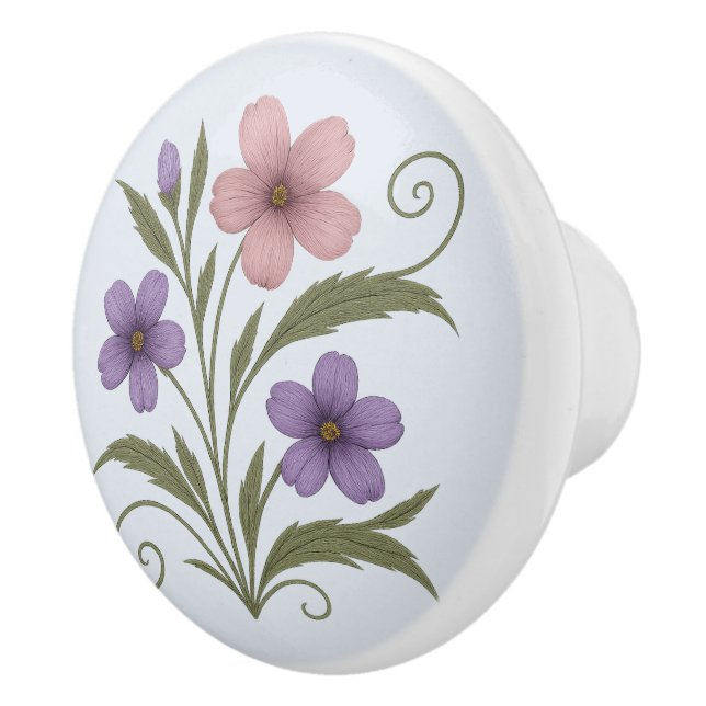 Poignée en Céramique nature sauvage Ceramic Knob (Right)