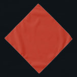 Poinciana Red Orange, Solid Color Dark Scarlet Bandana<br><div class="desc">A new power color has arrived with poinciana red,  a dark scarlet that's bold without being garish.</div>