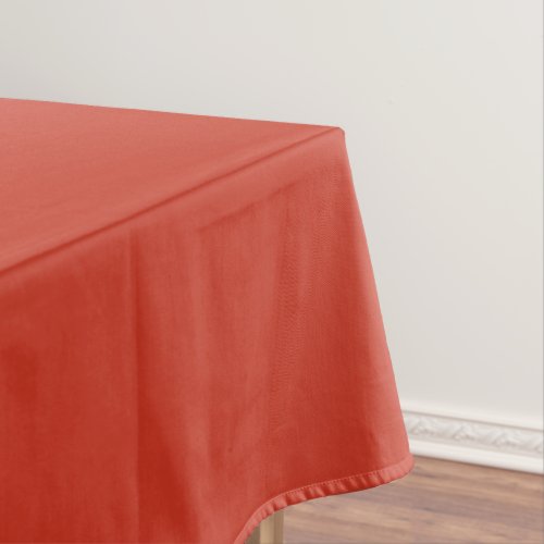 Poinciana Red Orange Solid Color Dark Scarlet Tablecloth