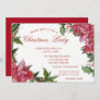Poinsetta,Red Corporate Christmas Party Invitation