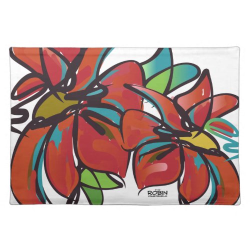 Poinsettia 2019 Fabric Placemat