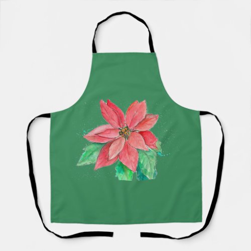 Poinsettia apron