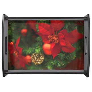 Poinsettia Beauty Serving Tray