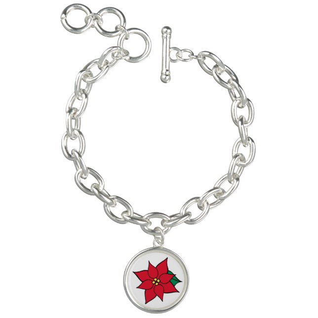 Poinsettia Charm Bracelet Gift (Product)