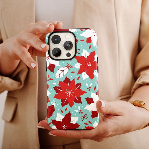 Poinsettia Christmas iPhone  Poinsettia iPhone iPhone 13 Pro Max Case