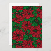 Poinsettia, Christmas pattern (Front/Back)