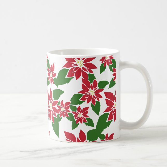 Poinsettia Coffee Mug (Right)