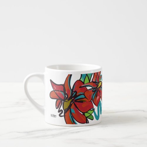 Poinsettia Espresso Cup