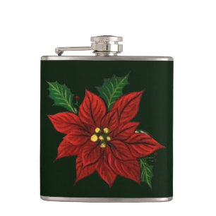 Poinsettia Flask