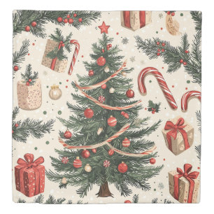Poinsettia Floral Christmas Pattern (4) Duvet Cover