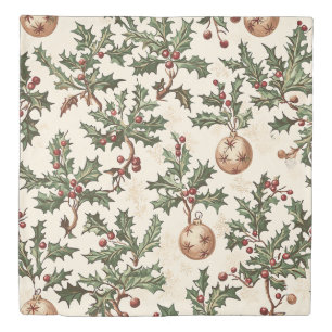 Poinsettia Floral Christmas Pattern (6) Duvet Cover