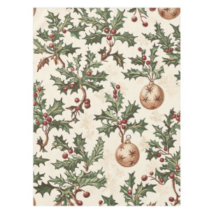 Poinsettia Floral Christmas Pattern (6) Tablecloth