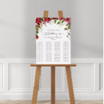 Poinsettia Floral Wedding | Scarlet Red Foam Board<br><div class="desc">Elevate your special day with our exquisite Scarlet Red Poinsettia Floral Wedding seating chart! This vivid and enchanting seating chart will captivate your guests with its deep, romantic hue and delicate poinsettia design. Crafted with love and attention to detail, it's the perfect choice for a winter wedding, adding a touch...</div>