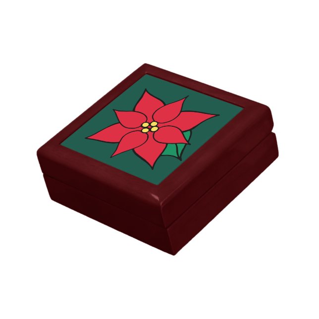 Poinsettia Gift Box (Side)