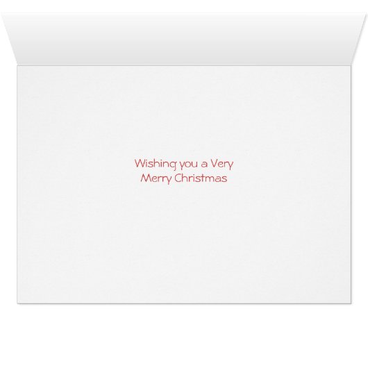 Poinsettia Horses Christmas Card (Inside Horizontal (Bottom))