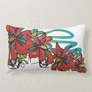 Poinsettia Lumbar Pillow
