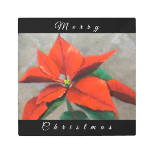 Poinsettia Metal Wall Art