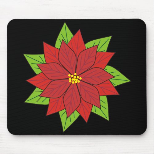 Poinsettia Mouse Pad