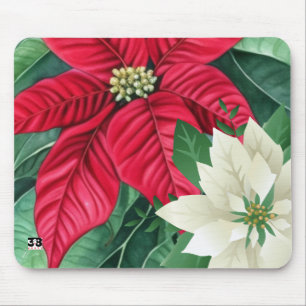 Poinsettia Mouse Pad