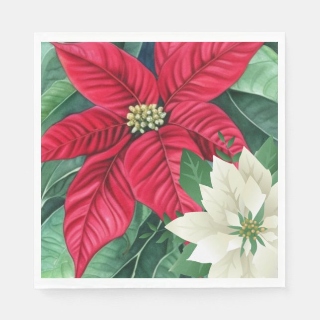 Poinsettia Napkins (Front)