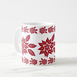 Poinsettia (red) coffee mug