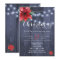 Poinsettia red white lights Christmas open house
