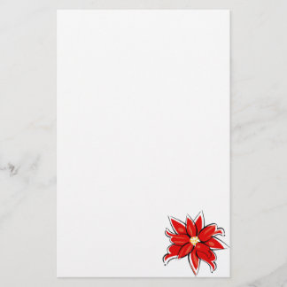Poinsettia Stationery
