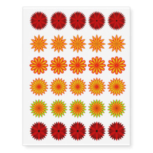 Poinsettia Temporary Tattoos
