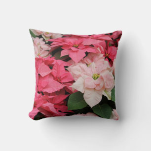 Poinsettia Throw Pillow
