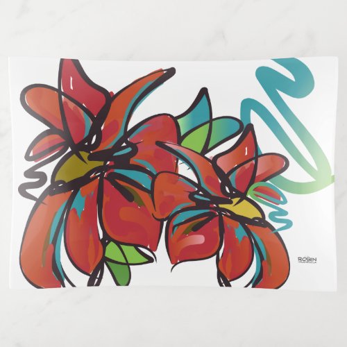 Poinsettia Trinket Tray LARGE