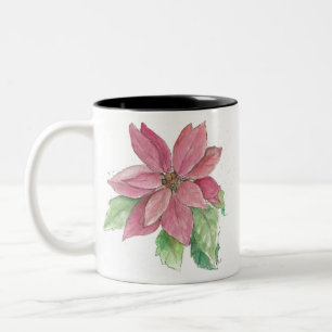 poinsettia Two-Tone coffee mug