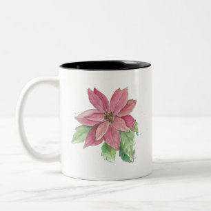 poinsettia Two-Tone coffee mug