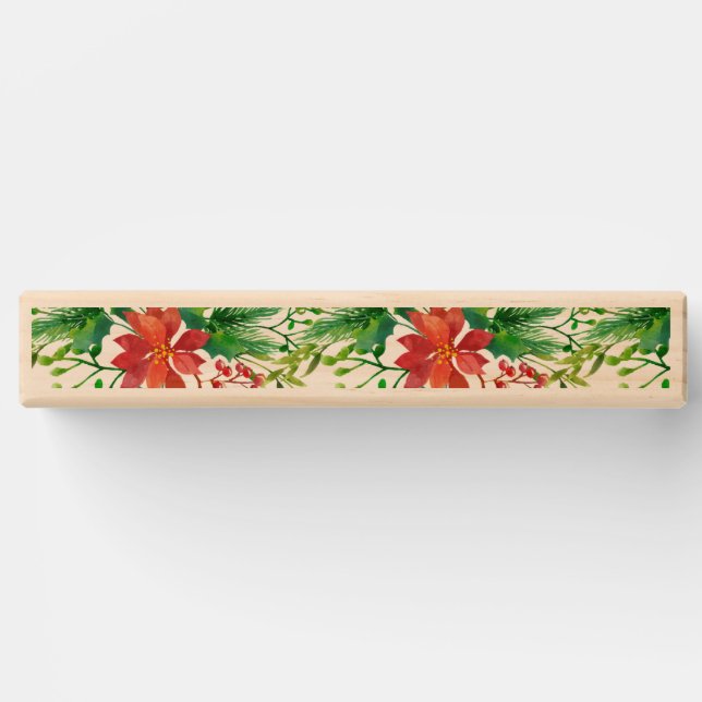 Poinsettia Wedding Custom Outdoor Topple Tower (Front)