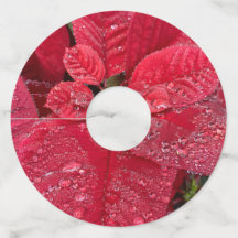 Poinsettia Wine Tags No: 2