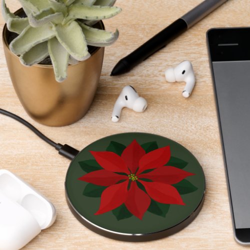 Poinsettia Wireless Charger