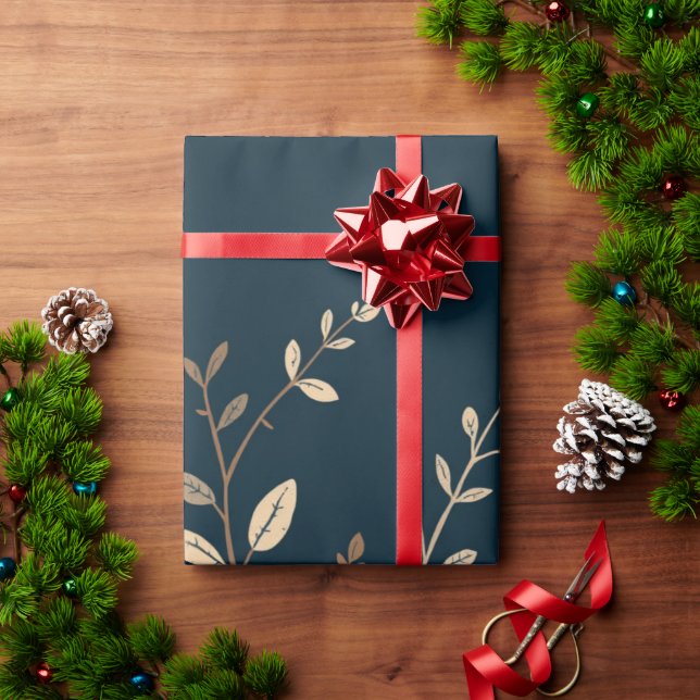 Poinsettia Wrapping Paper (Holiday Gift)