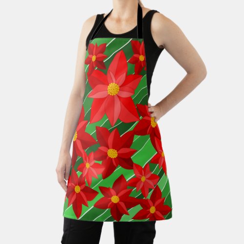 Poinsettias Apron