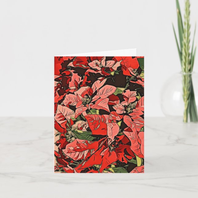 Poinsettias Card (Front)