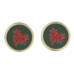 Poinsettias Cufflinks