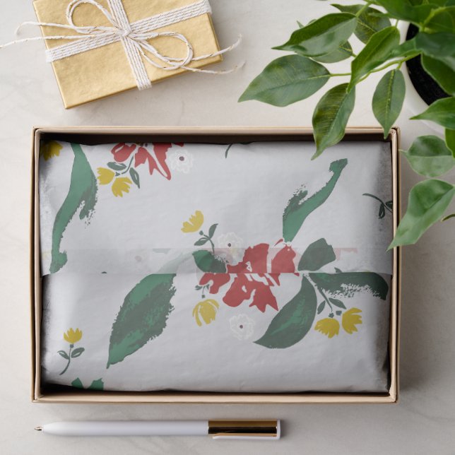 Poinsettias for all Seasons Gift Bag Tissue Paper (Gift)
