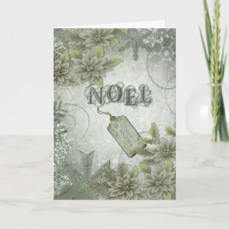 Poinsettias Holiday Card