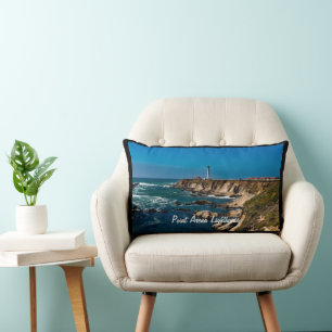 Point Arena Lighthouse Scenic   Lumbar Pillow