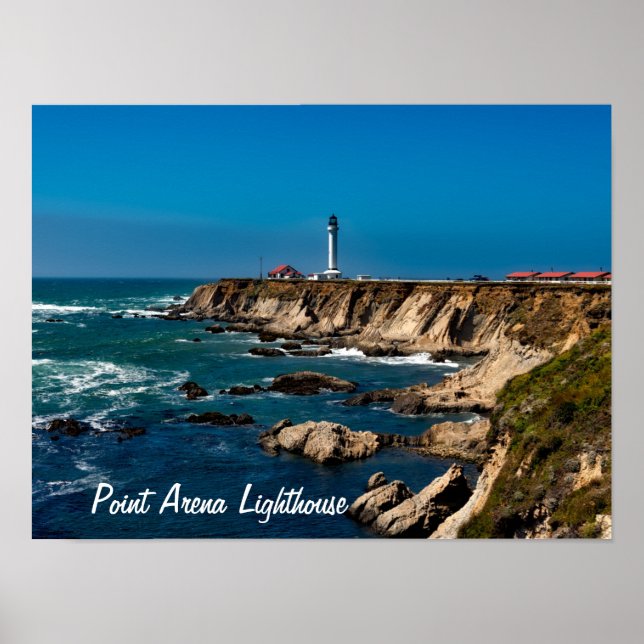 Point Arena Lighthouse Scenic Poster (Front)