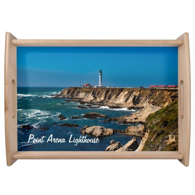 Point Arena Lighthouse Scenic Serving Tray (Front)