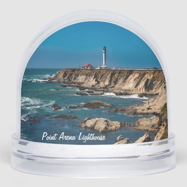 Point Arena Lighthouse Scenic Snow Globe (Front)