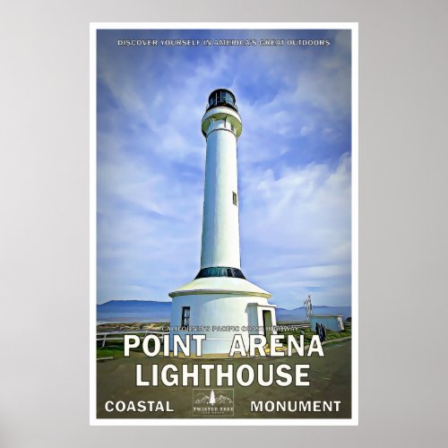 Point Arena Lighthouse Travel Poster 01