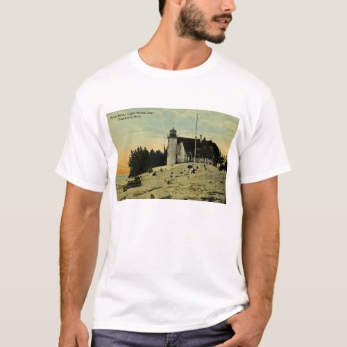 Point Betsey Lighthouse near  Frankfort Michigan T_Shirt