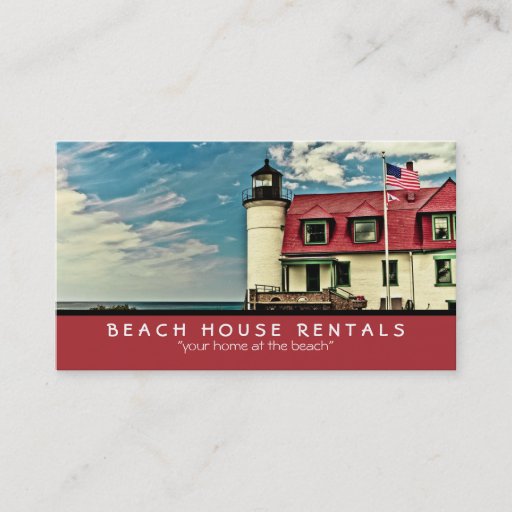 Customizable Point Betsie Lighthouse Business Cards