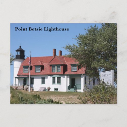 Point Betsie Lighthouse Lake Michigan Postcard