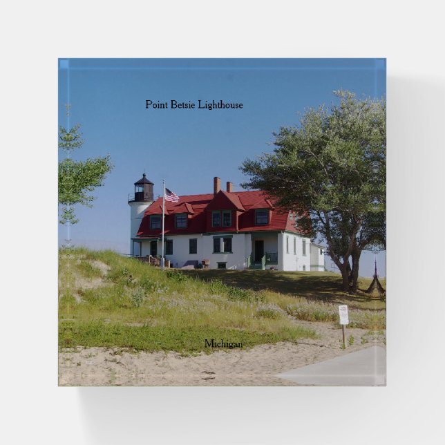Point Betsie Lighthouse paperweight (Front)